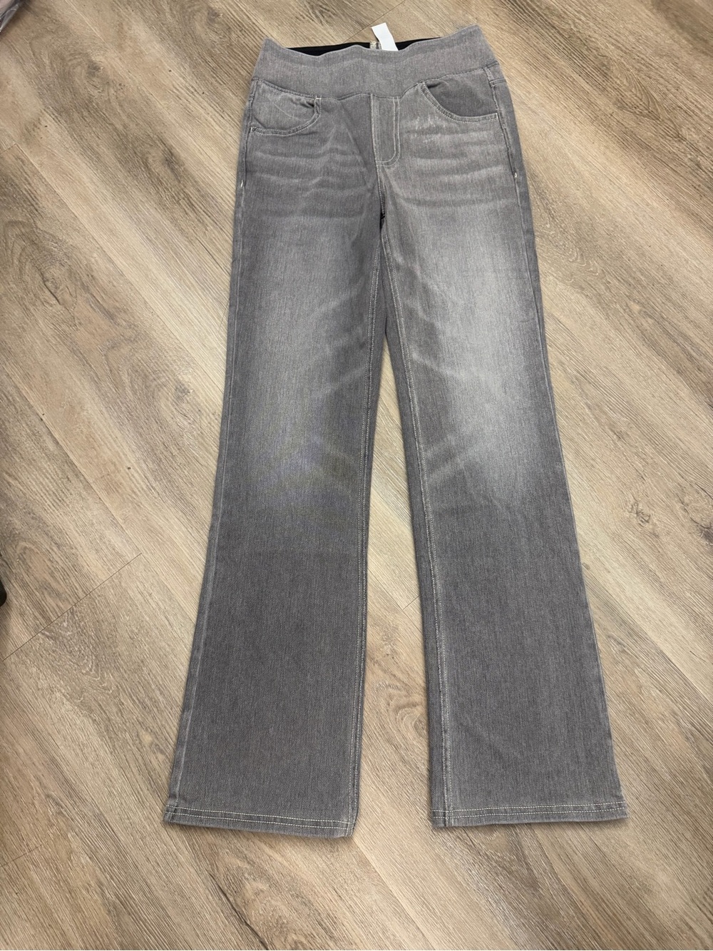 Halara Petite Denim Pants Women’s XS Gray Stretch Straight Leg 022